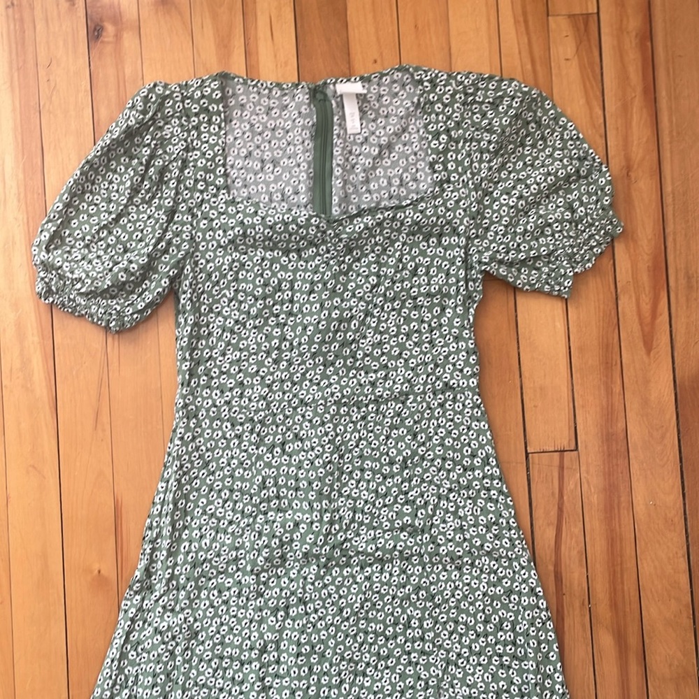 H&M Green Midi dress